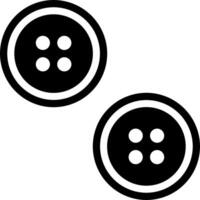 Two black buttons with four dots on each side vector