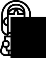A black and white image of a person holding a blank piece of paper vector