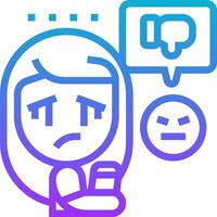 A woman with a phone and a speech bubble vector