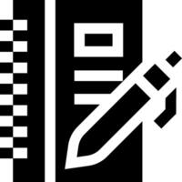 A black and white image of a pen and a checkbook vector