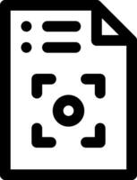 A black and white icon of a camera vector