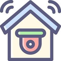 Home security camera icon illustration vector