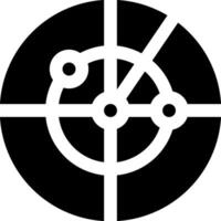A black and white logo with a circle and a cross vector
