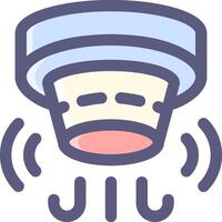 Fire alarm icon illustration vector