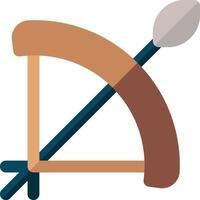 An arrow and bow icon on a white background vector