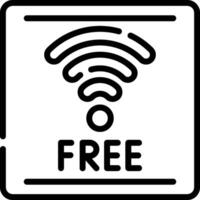 Free wifi icon vector