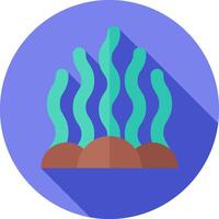 An illustration of a flat icon of a coral reef vector