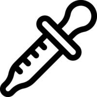 A syringe with a needle on it vector