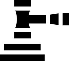 A black and white image of a hammer vector