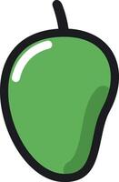 A green apple icon on a white background vector