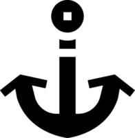 An anchor with a single arrow pointing to the left vector