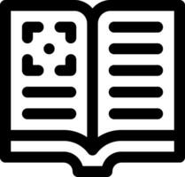 An open book icon with a white background vector