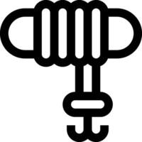 A black and white image of a rope vector