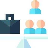 A person is standing on a balance scale with a briefcase and people on the other side vector