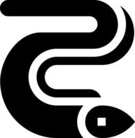 A snake with a long tail and a small head vector