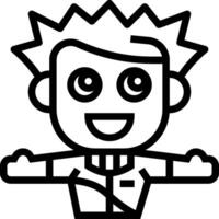 A cartoon character with arms outstretched vector