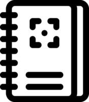 A notebook icon on a white background vector