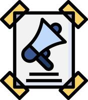 A megaphone icon on a white background vector
