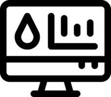 A computer monitor with a drop of water on it vector