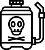 A gas can with a skull and crossbones on it vector