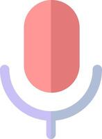 A microphone icon on a white background vector