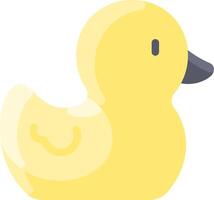 A yellow duck on a white background vector