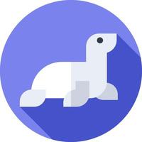 A turtle icon in a flat design vector