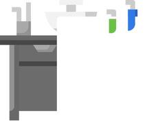 A kitchen sink with a sink and a faucet vector