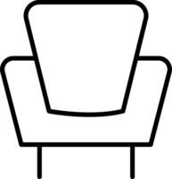 Chair icon on white background vector