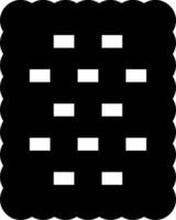 A black square with squares on it vector