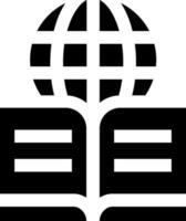 The logo for the international library of books vector