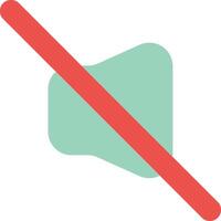 No sound icon vector