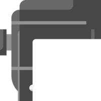 A black and white photo frame with a white background vector