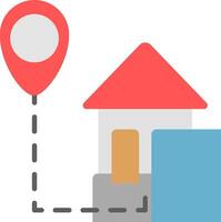 How to find a house on google maps vector