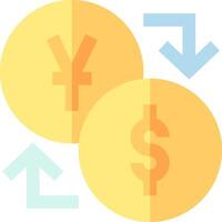 Currency exchange rate chart vector