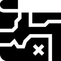 A black and white logo with a cross on it vector