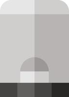 A gray and white container with a lid vector
