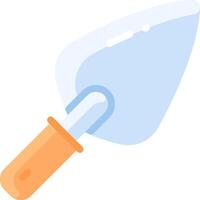A blue and orange tool with a handle vector