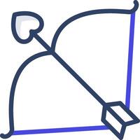A bow and arrow icon on a white background vector