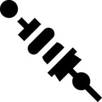 A black and white icon of a screw vector