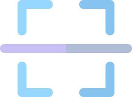 A blue and purple square with a cross in the middle vector