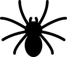 A black spider on a white background vector