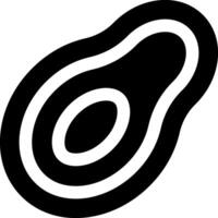 An avocado icon on a white background vector