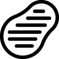 A black and white icon of a piece of paper vector