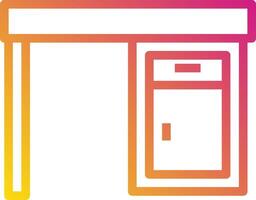 A colorful icon of a door with a door handle vector