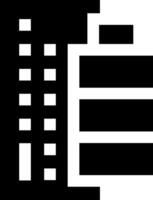 A black and white image of a building vector