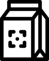 A box with a square shape on it vector