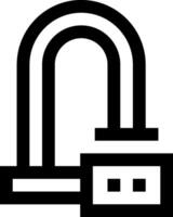 A black and white image of a lock and key vector
