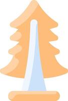 A christmas tree with a cone on top vector