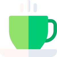 A green cup with a white background vector